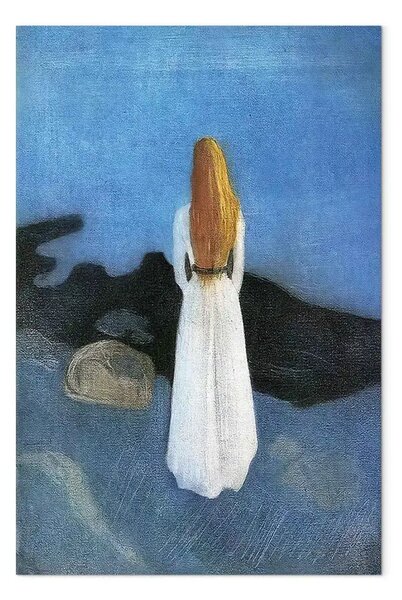 Quadro famoso Edvard Munch - Girl at the Beach