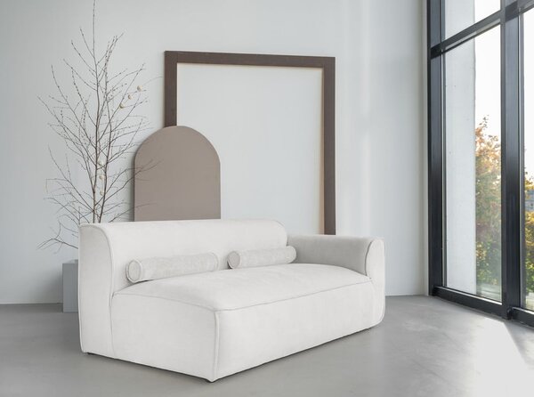 Divano componibile bianco (con penisola a destra) Flex Felix – Miuform