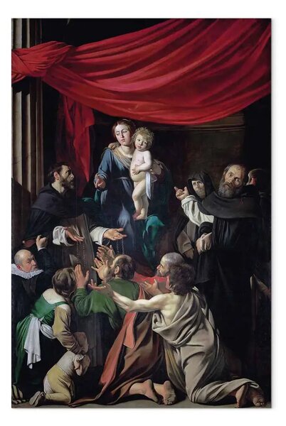 Quadro famoso Caravaggio - Madonna del Rosario