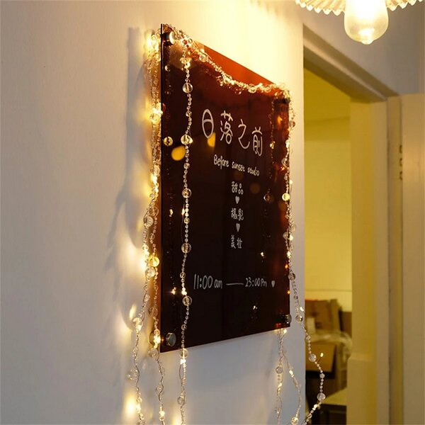 Stringa 2 metri da 20 Perle Led Bianco Caldo a batteria Wisdom