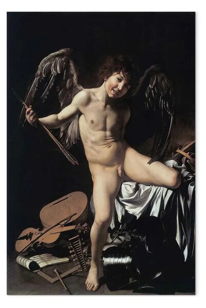 Riproduzione Caravaggio - Amor vincit omnia
