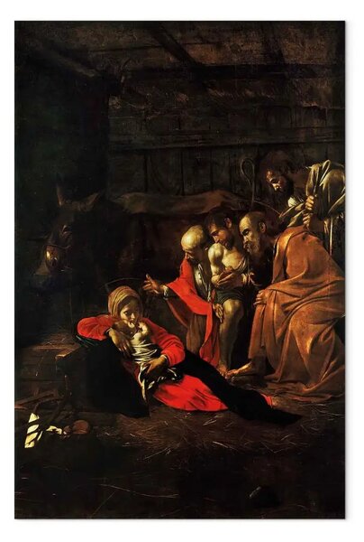 Riproduzione quadro Caravaggio - Adorazione dei pastori