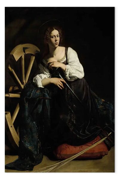Riproduzione Caravaggio - Santa Caterina d'Alessandria