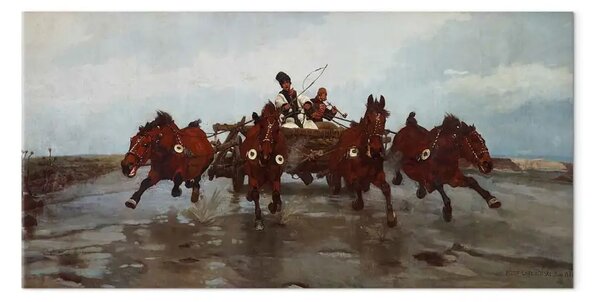 Quadro famoso Jozef Chelmonski - Quattro in mano