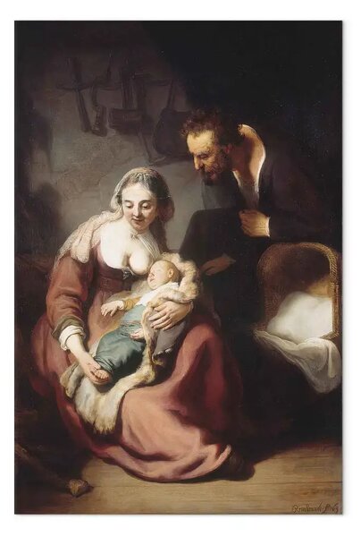 Quadro famoso Rembrandt - La Sacra Famiglia II