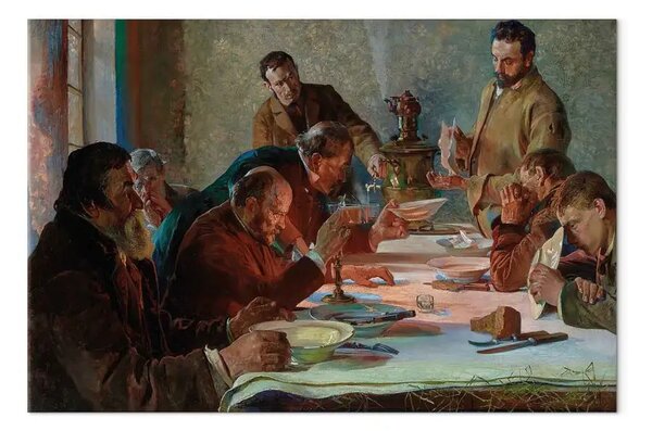 Riproduzione quadro Jacek Malczewski - Vigilia di Natale in Siberia