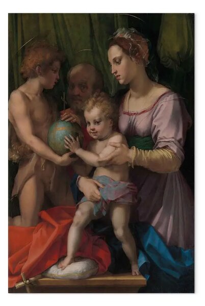 Quadro famoso Andrea del Sarto - La Sacra Famiglia con il giovane San Giovanni Battista