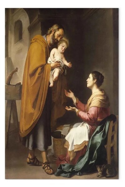 Riproduzione quadro Bartolomé Esteban - La Sacra Famiglia