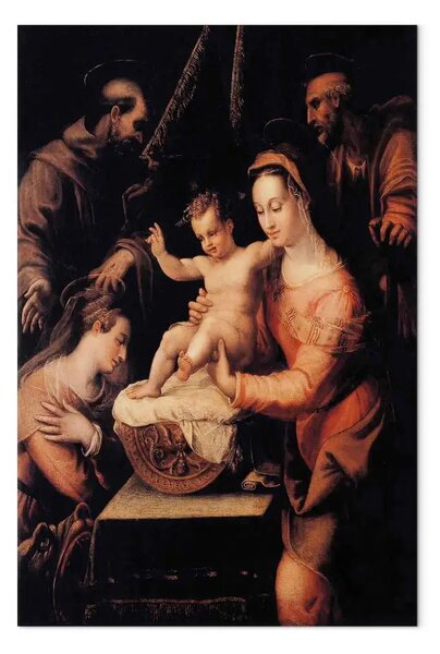 Riproduzione quadro Lavinia Fontana - Sacra Famiglia con Santi