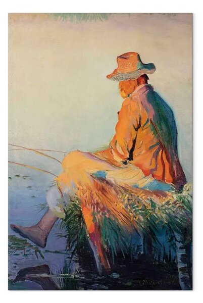 Riproduzione quadro Leon Wyczolkowski - Pescatore