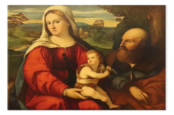 Riproduzione quadro Jacopo Palma Vecchio - La Sacra Famiglia