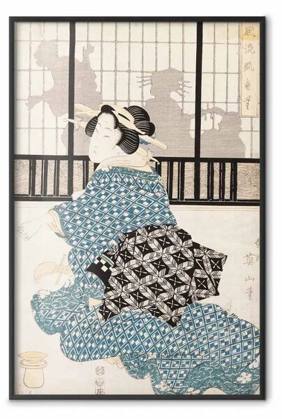 Poster: Kikukawa Eizan - Geisha