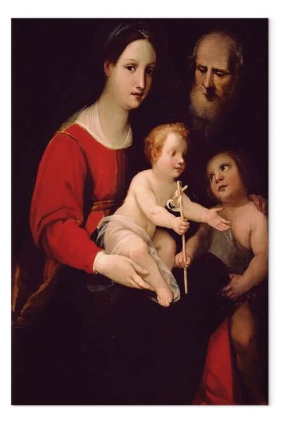 Riproduzione quadro Francesco Rustici - Sacra Famiglia con San Giovanni