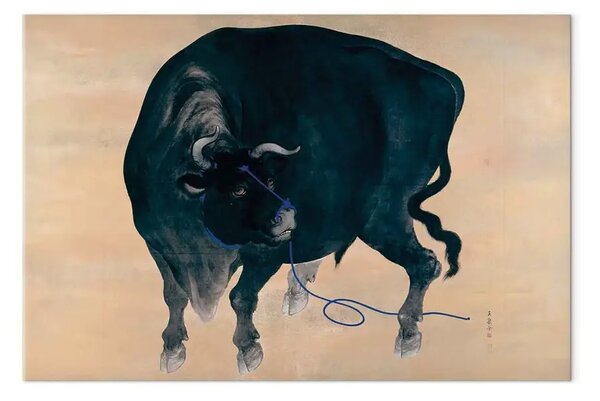 Quadro su tela Mochizuki Gyokusen - Il toro nero