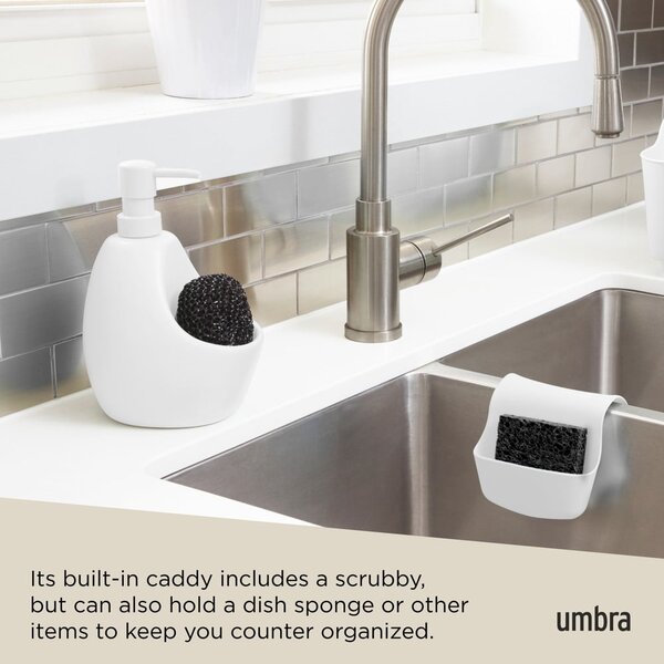 Dispenser per sapone bianco in ceramica 590 ml Joey – Umbra