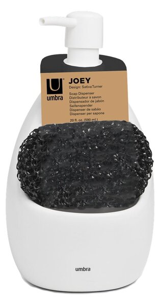 Dispenser per sapone bianco in ceramica 590 ml Joey – Umbra