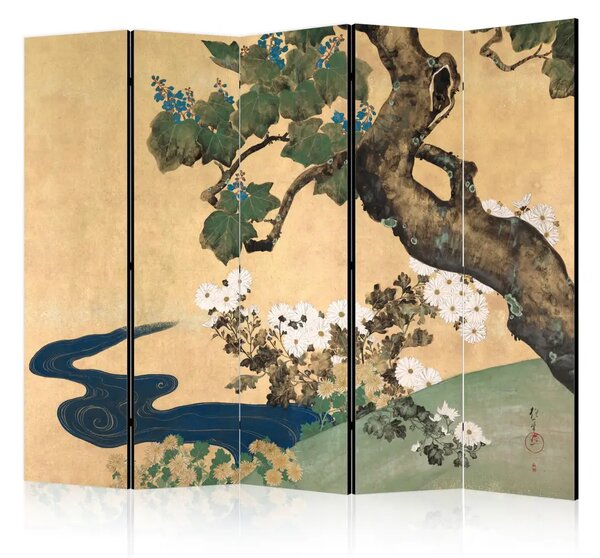Paravento Sakai Hoitsu - Chrysanthemums and Paulownias
