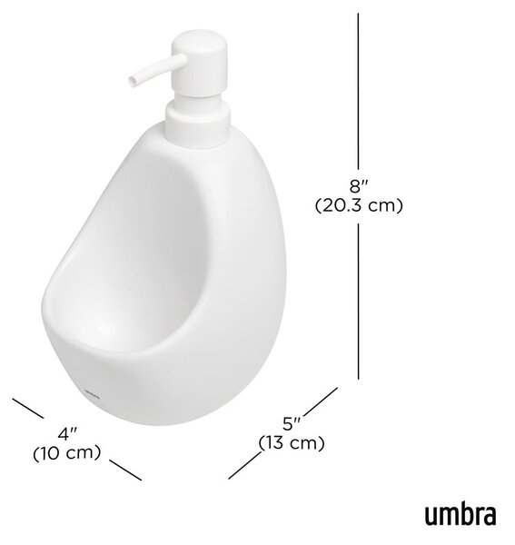 Dispenser per sapone bianco in ceramica 590 ml Joey – Umbra