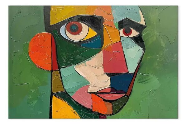 Quadro contemporaneo Ispirazioni Picasso - Ritratto di uomo con orecchio rosso