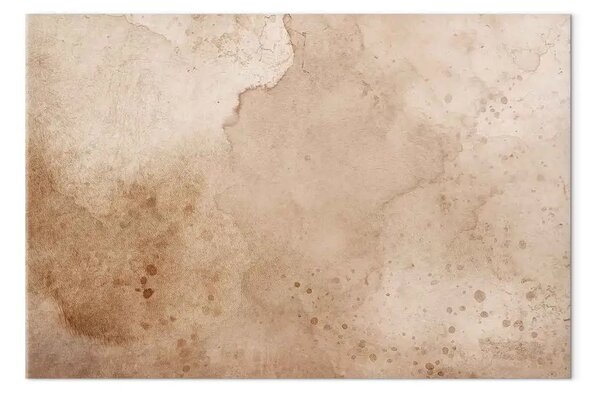 Quadro su tela Aged Texture – beige-toned background with stains and crackled details