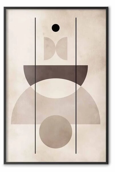 Poster: Line of Silence – Balanced Abstraction with Arcs, Circles and Verticals