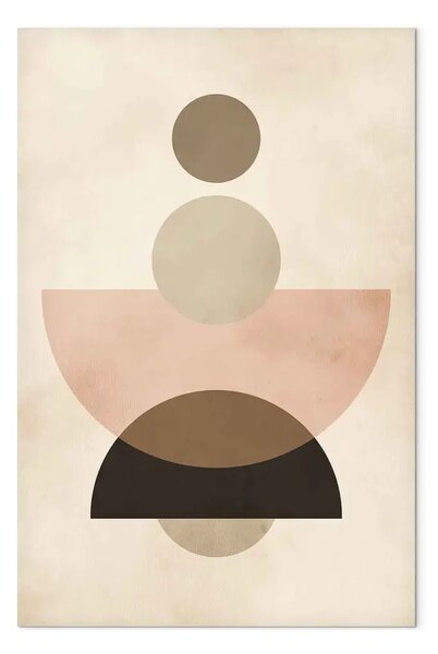 Quadro contemporaneo Geometry of Calm – Abstract Shapes in a Muted Color Palette