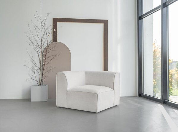 Divano componibile bianco (con composizione variabile) Flex Felix – Miuform