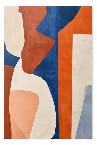 Quadro su tela Forme moderne - composizione artistica dai colori rustici