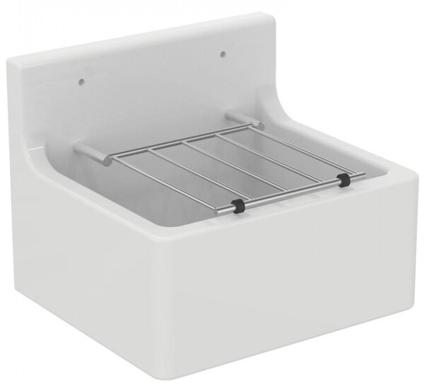 Ideal Standard Lavelli - Lavello 455x380 mm, griglia inclusa, bianco/cromo S593901