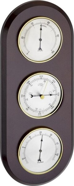 TFA - Stazione meteo analogica in legno massello 20.1064.03 - noce