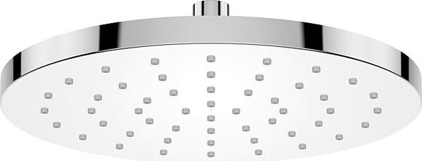 AquaCraft soffione doccia rotondo 250 mm | doccia a pioggia cromata | portata 12 l/min | design sottile | soffione in plastica ABS | montaggio a soffitto con attacco standard