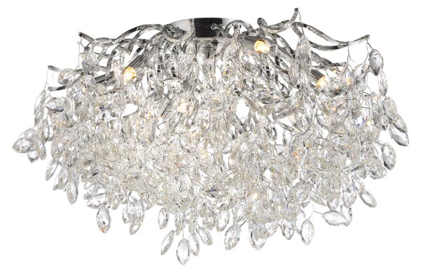PAUL NEUHAUS RICICLE Lampadario con pendenti in cristallo, cromo lucido PN 6053-17