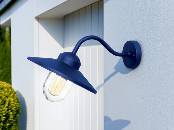 Lampada da parete per esterni KLAMPENBORG Blu