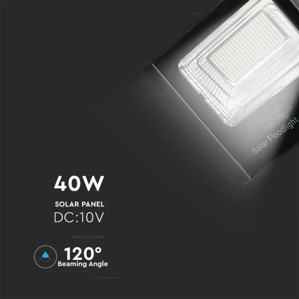 LED Proiettore solare da esterno LED/40W/10V IP65 6000K + +TC