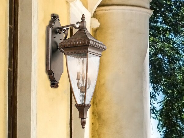 Applique da esterno in bronzo spazzolato E14 60W Venetian Rain Kichler