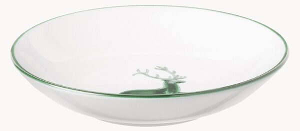 Piatto fondo fatto a mano Cup Grüner Hirsch
