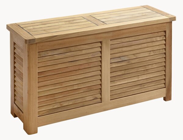 Cassapanca stretta in legno di teak fatta a mano Storage