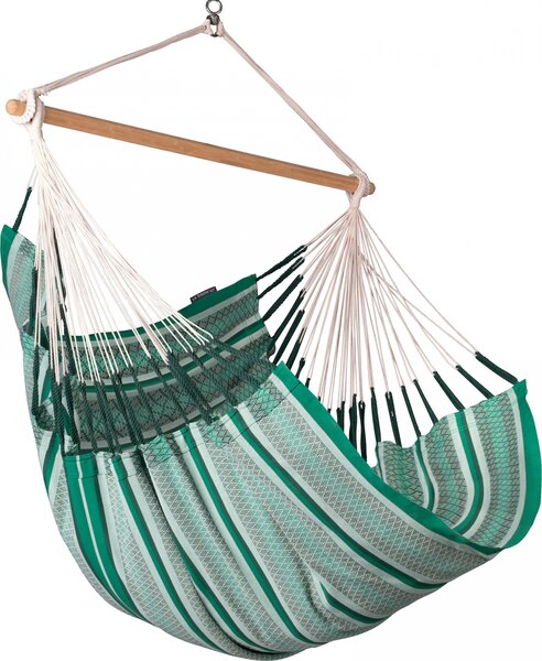 La Siesta Habana Agave - Sedia sospesa Comfort in cotone organico verde Sedia sospesa