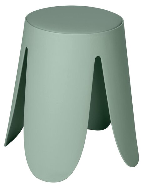 WENKO, sgabello da bagno modello Comiso, colore verde liscio, capacità di carico fino a 180 kg