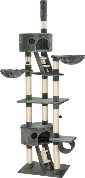 Tiragraffi tectake® Hansi da 243 a 260 cm, inclusi 2 scalini, 2 palline da gioco, tensore a soffitto e protezione antiribaltamento