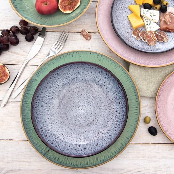 Piatto fondo viola in ceramica ø 20,5 cm Glaze – Orion