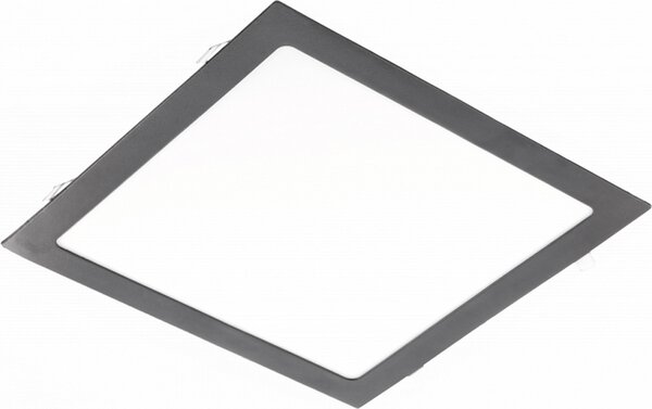 24W Luce da incasso angolare LED slim panel spot con cornice nera 300 x 300 x 22 mm 2000 lumen bianco neutro (4000 K)