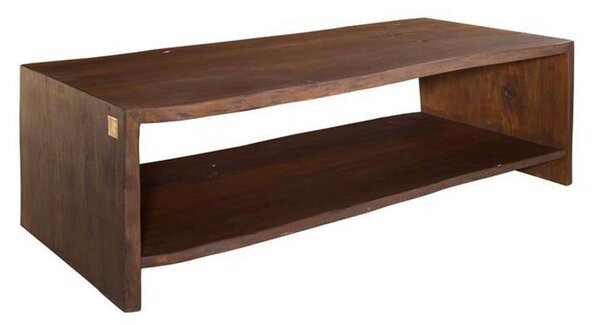 MASSIVMOEBEL24 | tavolino da salotto in legno di Acacia 150x70x45 marrone laccato PURE ACACIA #009