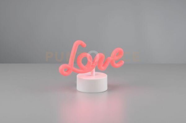 Amor lampada da tavolo led scritta love h. 14cm led 1w