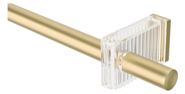 Bastone per tende oro opaco in acciaio regolabile 107 - 305 cm Flute – Umbra
