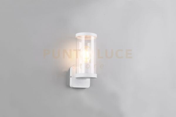 Bonito applique da esterno in fusione di alluminio colore bianco e 
