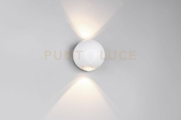 Avisio applique da esterno led 4w 500lm, 3000k sfera bi-emissione b