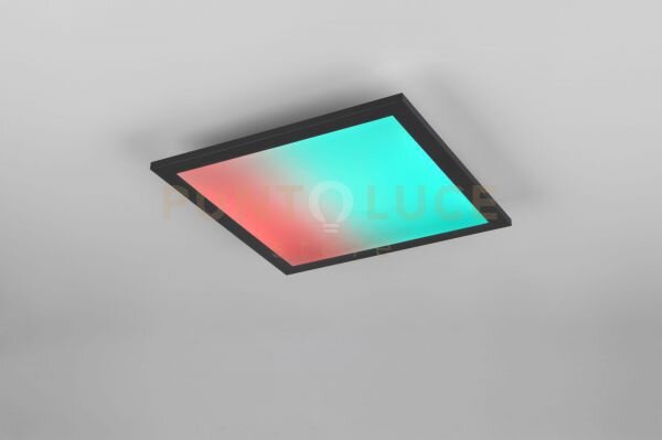 Beta plafoniera led 13w 1400lm, 2700 - 6500k quadrata bordo nero an