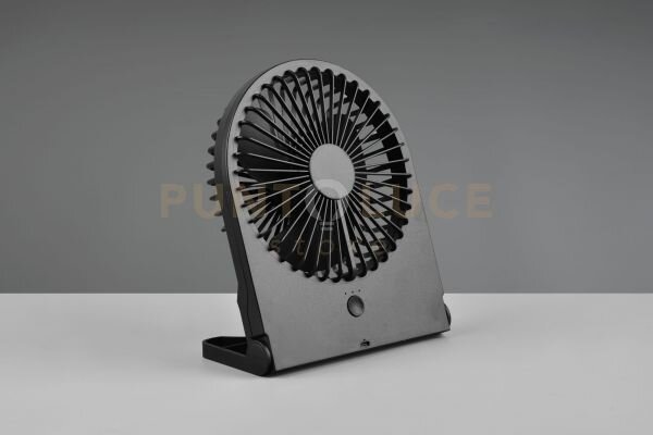 Breezy ventilatore da appoggio nero 3 velocita' ricaricabile h. 23cm