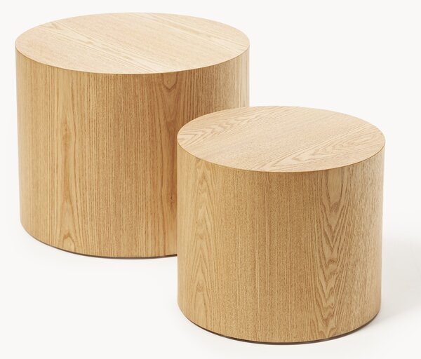 Set di 2 tavolini in legno Dan